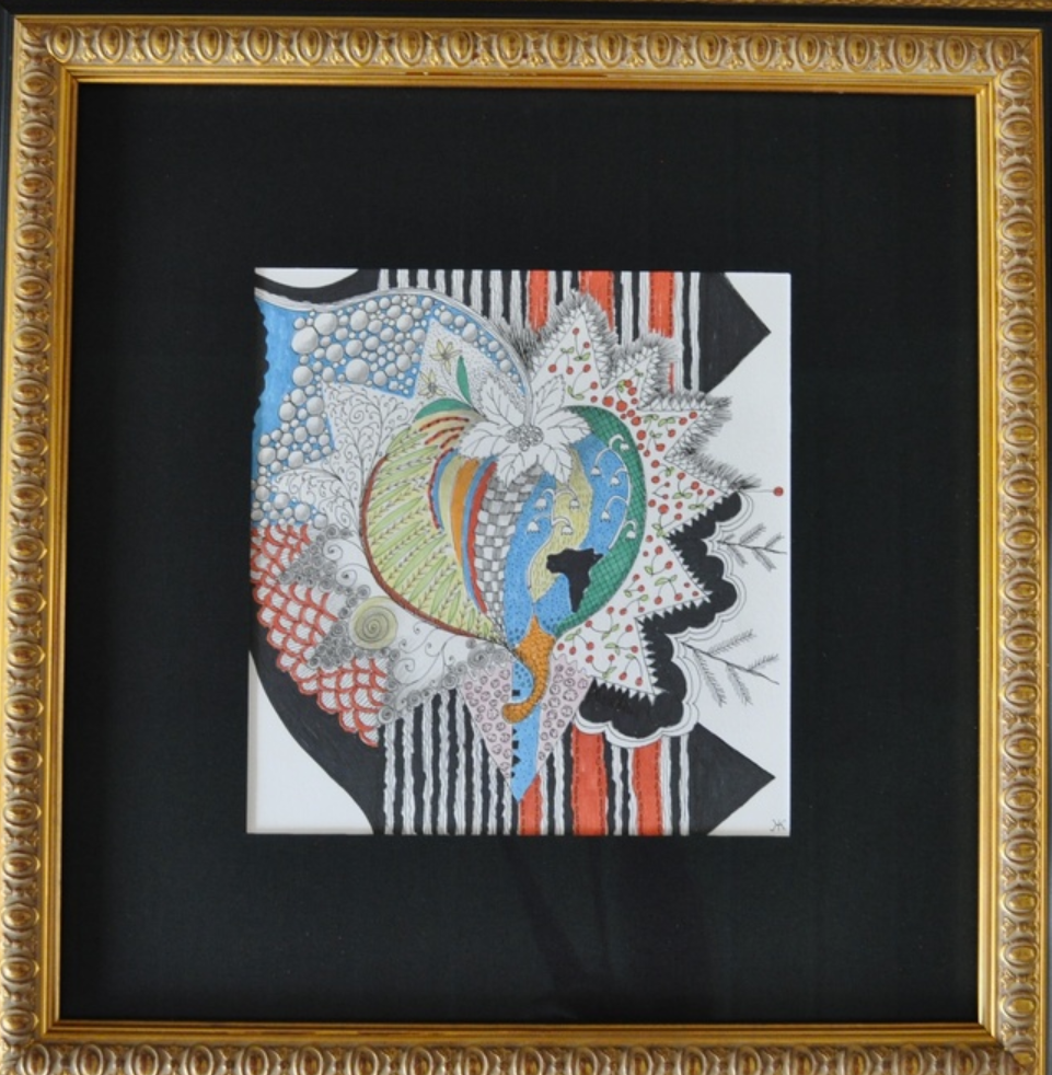 Beyond Words Kasia Ekstrand PROFILED Ink On Paper 8X8 Inches.