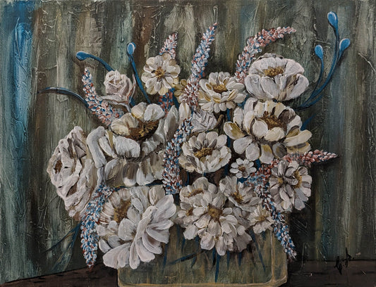 Carolina Santos Flores Blancas 23X13 Inches