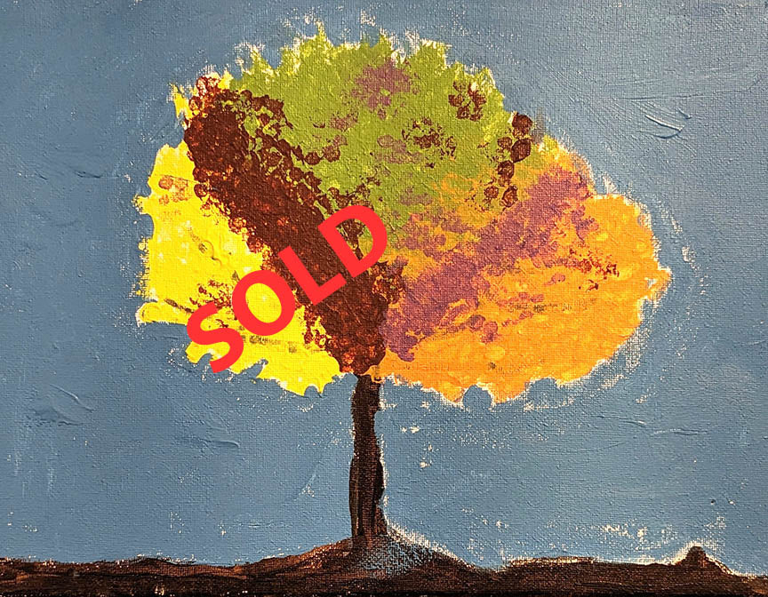 DIEGO ABRIAM FLOWER TREE 12X9 INCHES