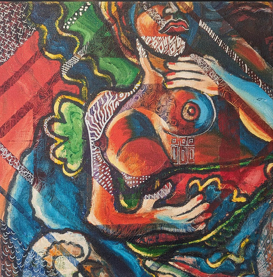 Gideon, SQUARE FOOT TARGET #03, Giclee on canvas 12X12 Inches