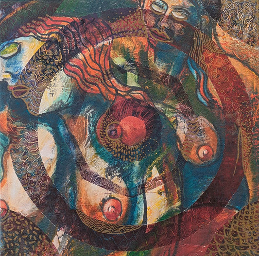 Gideon, SQUARE FOOT TARGET #11, Giclee on canvas 12X12 Inches