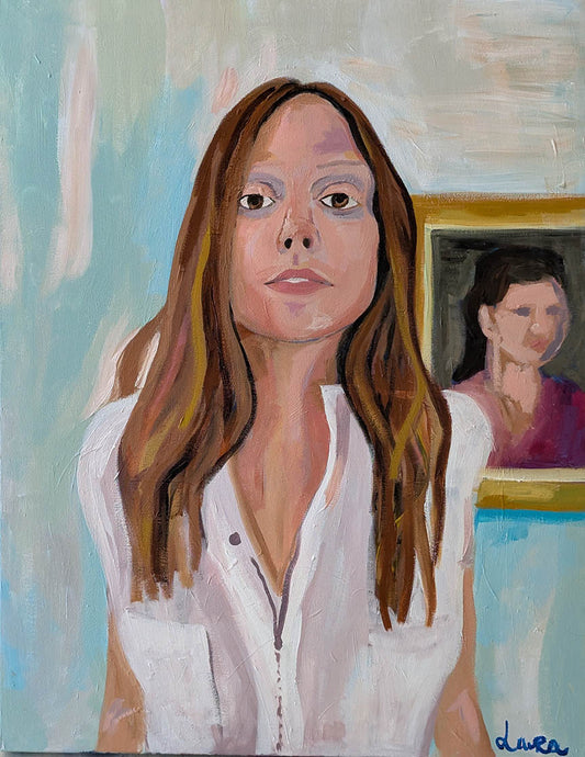 Laura LAURA Acrylic on Canvas 28X36 Inches.