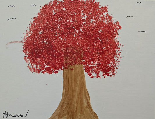Diego Abriam Rivera Maple tree 14X11