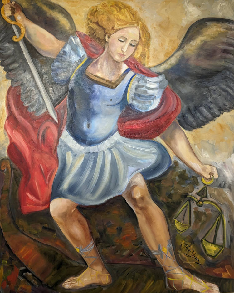 Maria Yepez Defender of Justice 42X48