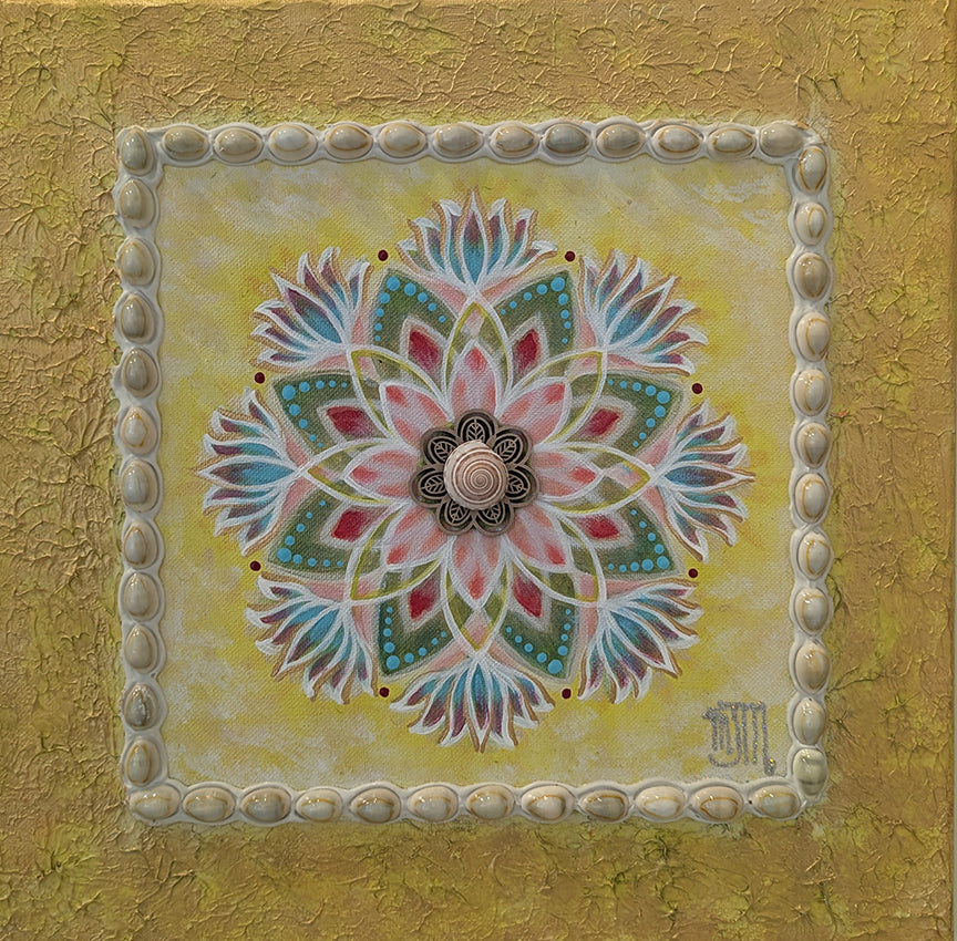 Marion Maenner LITTLE THINGS Mixed Media 14X14 Inches;