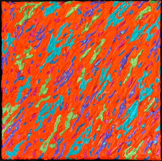 Maynard Smith ORANGE PARTY 10X10 Inches.