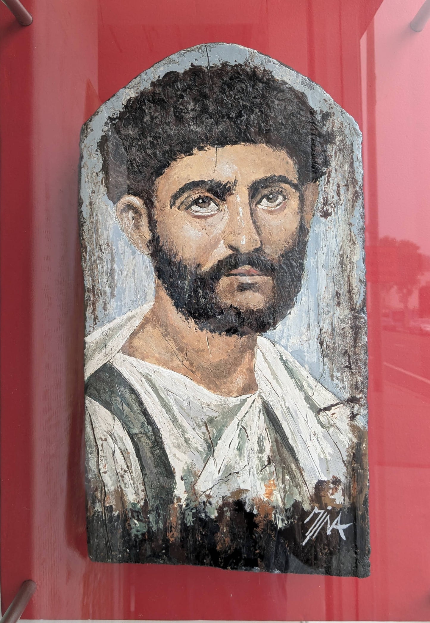 Mena Magdy Male Fayum Portrait #2 16X22