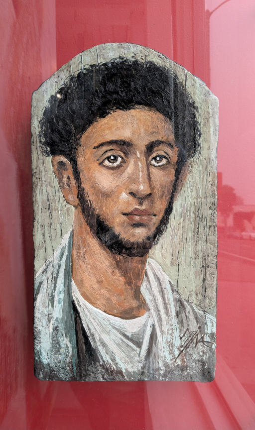 Mena Magdy Male Fayum portrait #3 16X22 Inches