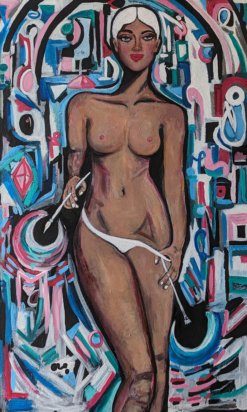 Anna Liberman Goddess Rising 35X60 inches