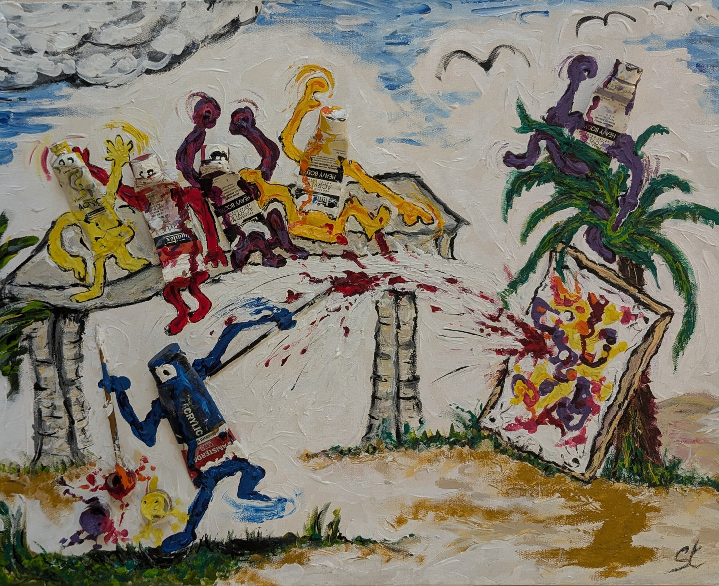 Stan Kazanjian Number 40 25X30 inches