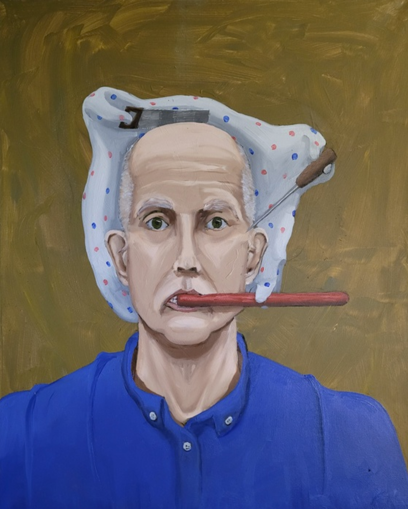 WORLD EXPRESSION Peter Moen ''REPRESSED MEMORY'' Oil on Canvas 24X30 