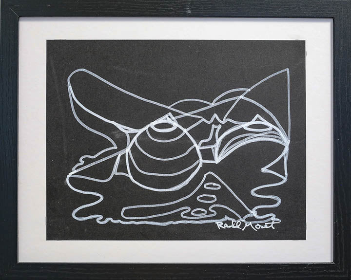 Rachel Monet Happy Hour, Part 2           Acrylic Drawing on Paper    11x8.5 Unframed         11x14 Framed