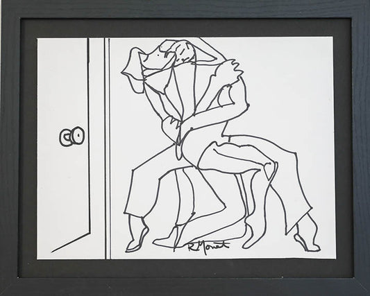 Rachel Monet Sway With Me     Acrylic Drawing on Paper    11x8.5 Unframed         11x14 Framed