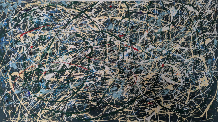 Smita Kittur INTERCONNECTED Acrylic on canvs 33X52 inches