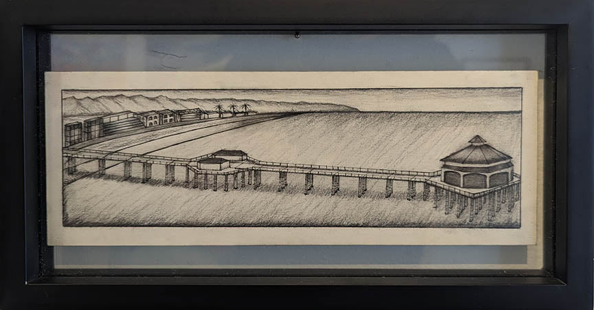 Spencer Wile 6 Charcoal on Bristol Vellum 7X13 inches.