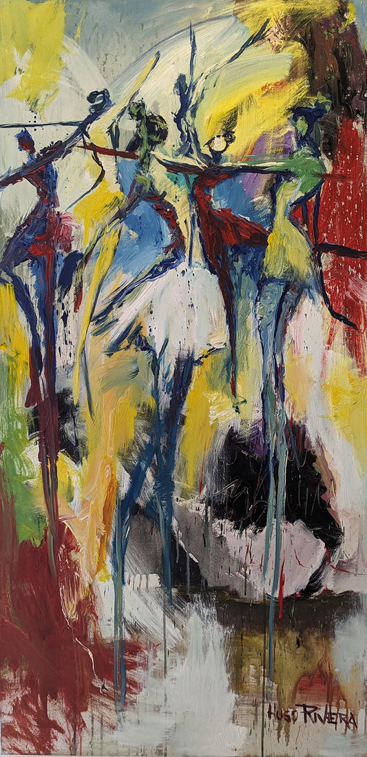 Hugo Rivera The Dancers 30X60 Inches