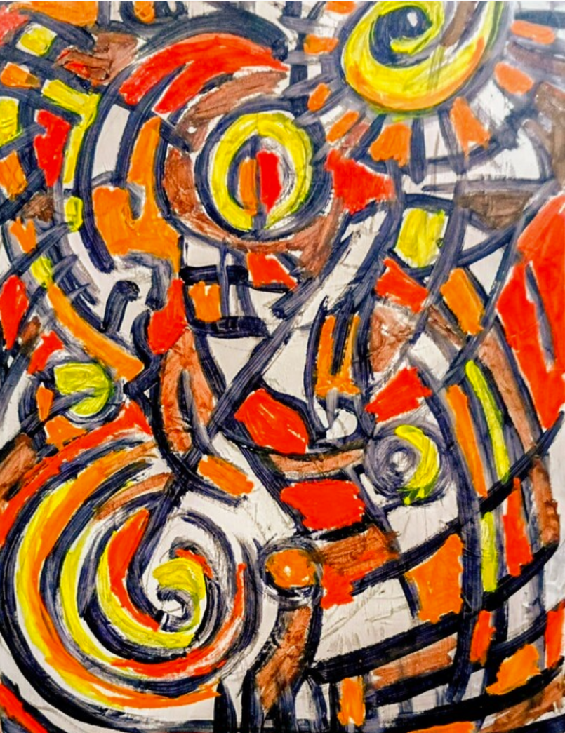 WORLD EXPRESSIONS Theodore Clements NIGHT RIDER Oil 24" x 12" x 1"