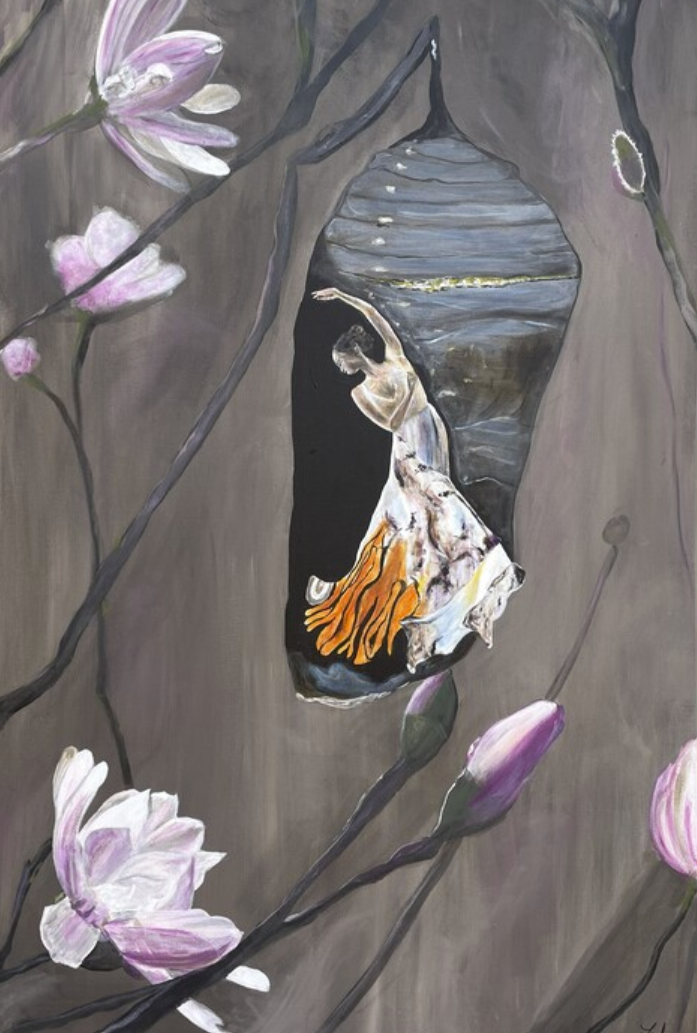 Your Truth Leah Newton DANCE Acrylic on Canvas 24X36 Inches.
