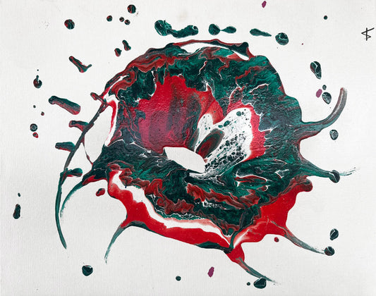 apolonia veronica allen CRIMSON BLOOM 16X20 Inches