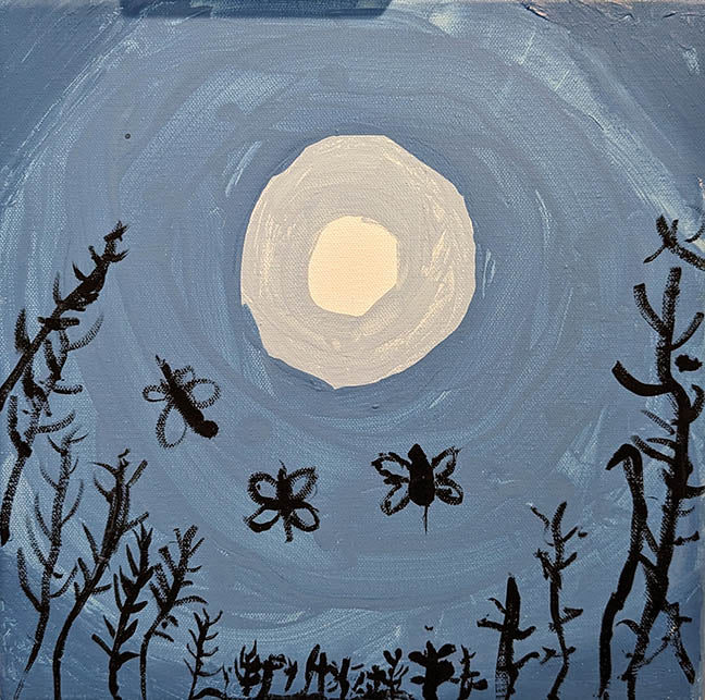Diego Abriam Rivera Harvest Moon 12X12