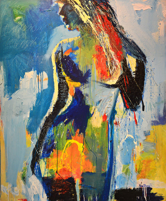 Mystic Blue Standing Print