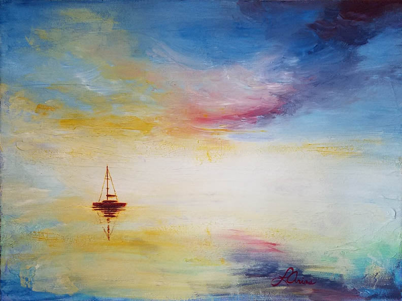 Lori Arias Sailboat at Rest.