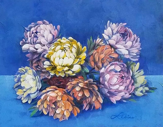 Lori Arias. Peonies,