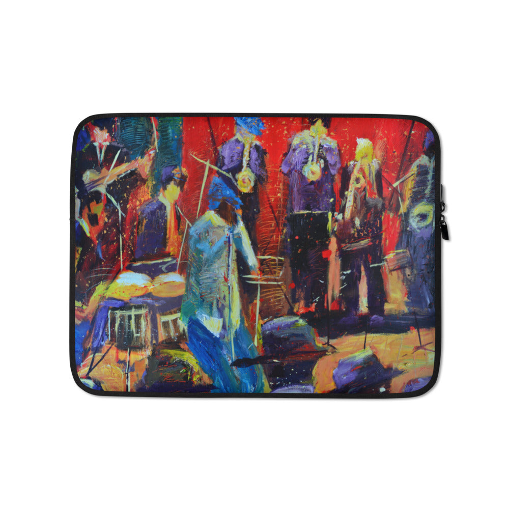 Jazz Band Red Laptop Sleeve