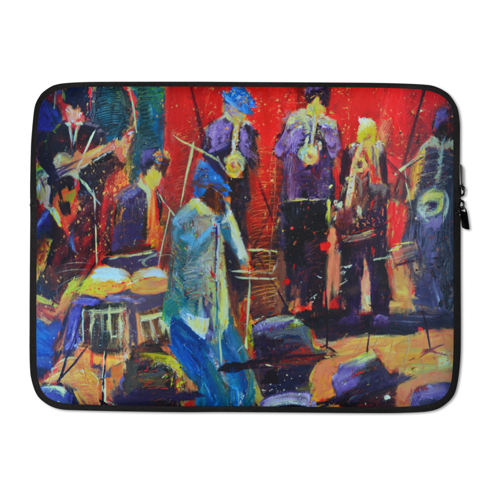 Jazz Band Red Laptop Sleeve