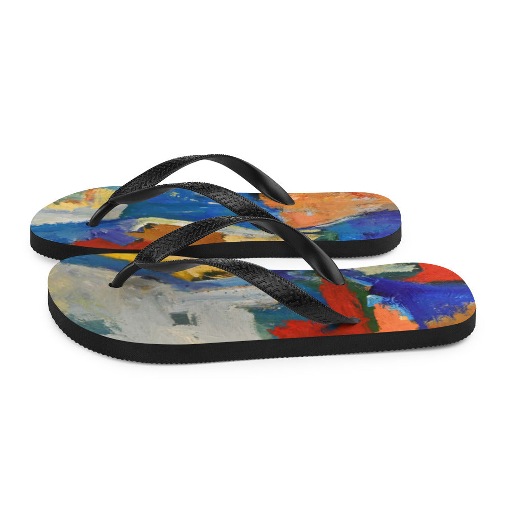 Red Land Flip-Flops