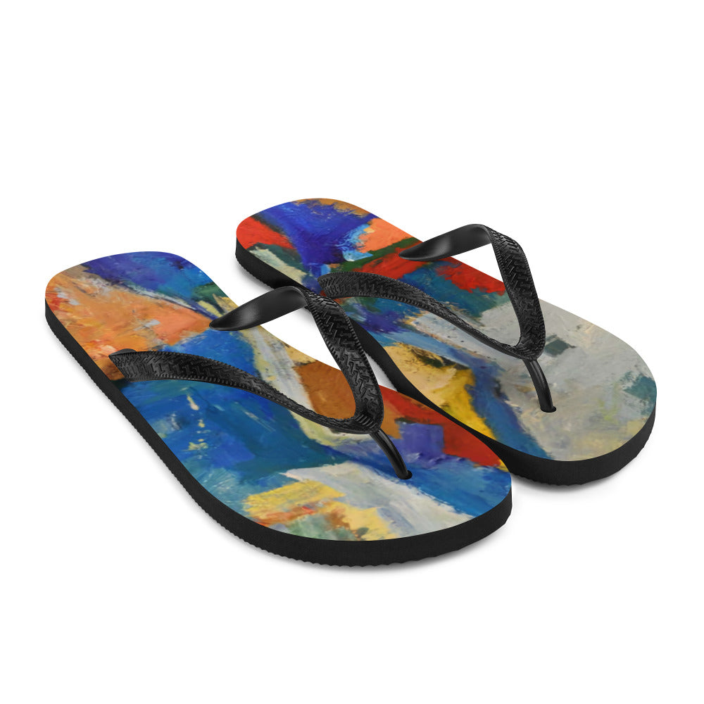 Red Land Flip-Flops