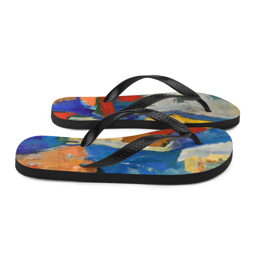 Red Land Flip-Flops