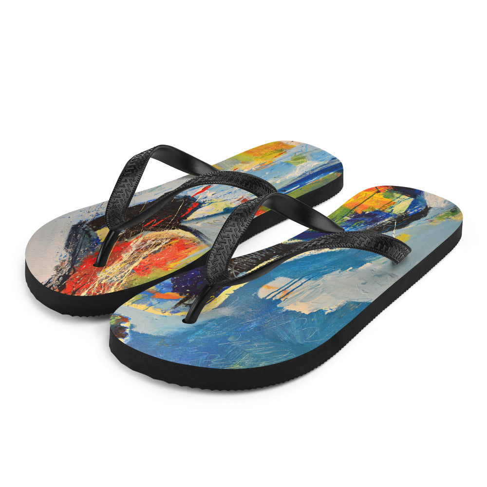 Mystic Blue Standing Flip-Flops
