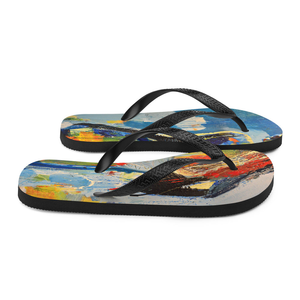 Mystic Blue Standing Flip-Flops