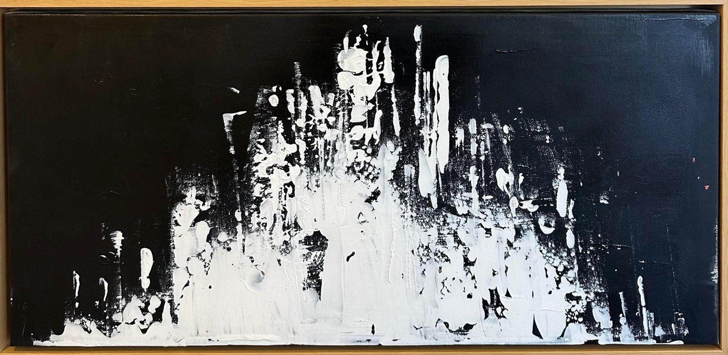 Angela Sajic Sound 12X24 Inches  Acrylic On Canvas.