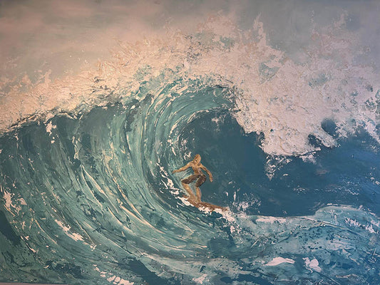 Angela Sajic Upside down 36X48 Inches  Acrylic On Canvas.