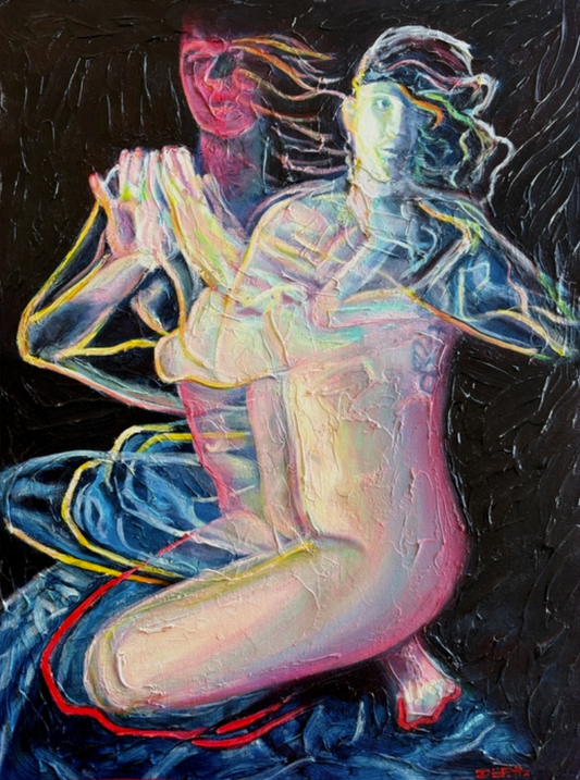 Dooney Potter Afterimage Oil on Canvas Panel 18X24 Inches.