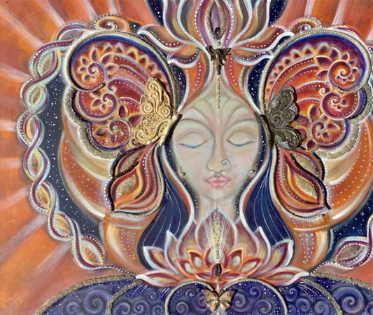 Beyond Words Marion Maenner RECEPTIVITY Mixed Media on Canvas 30X24 Inches.