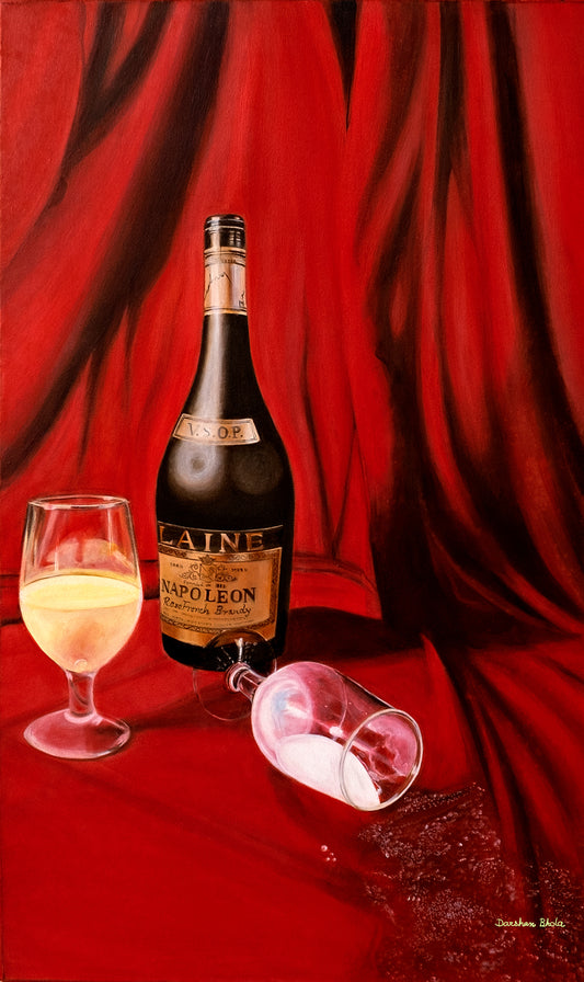 Darshan Bhola Ji 10 SIGNED Title: Still Life Giclee: 19" x 30"  Original available (15" x 24") Oil on canvas $5100