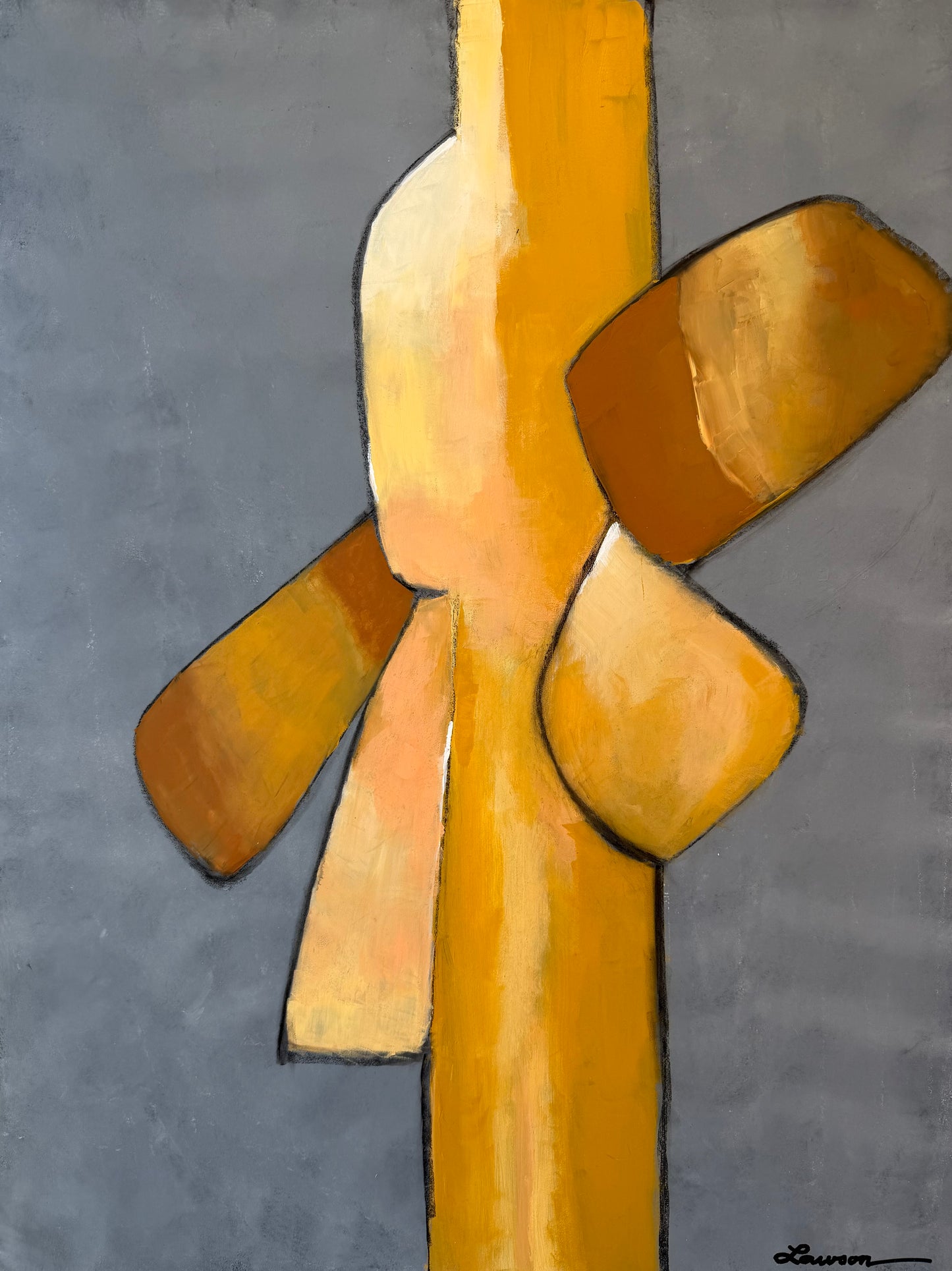 Dick Lawson SINGULARITY Acrylic on board 30x40 Inches.