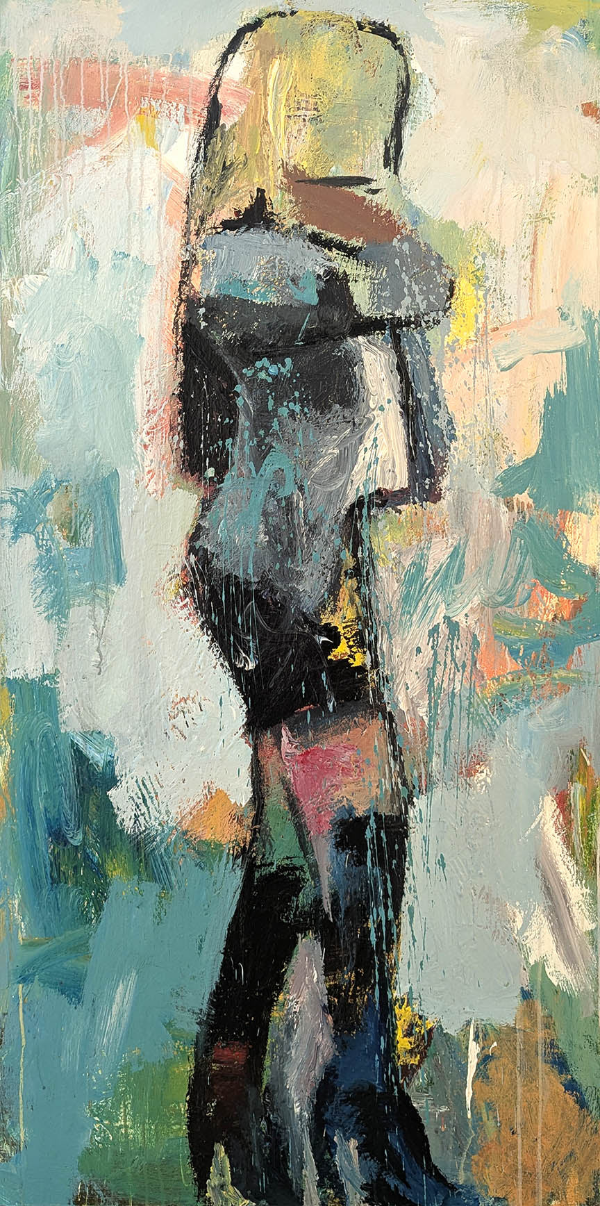 Hugo Rivera MOLLY Acrylic On Canvas 30X60 Inches.