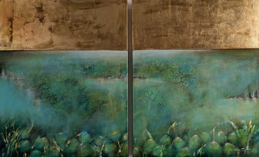 Ilze Sims Diptych 48X30 Inches