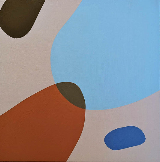 Joshua Klur COMPOSITION IN RECTANGLES 5 Acrylic On Canvas11X14 Inches.