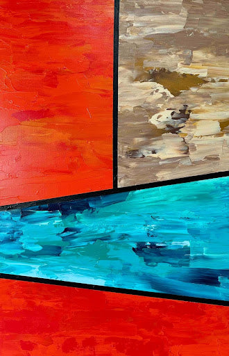 Joshua Klur Chromatic Borders 2 Acrylic on canvas 24X36 $800