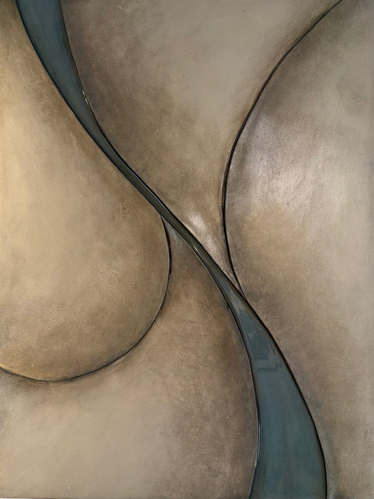 Lynn Dodge REFLECTIONS II Mixed Media on Board, 18X24 Inches.