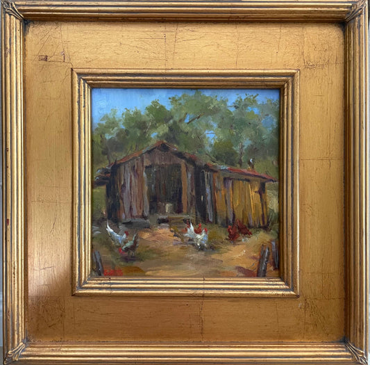 Michelle Gillette WORKING GIRLS 8x8 Inches, Oil on Canvas board