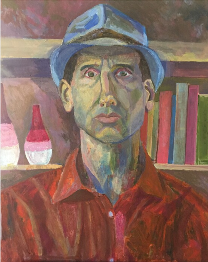WORLD EXPRESSIONS Mike Panasitti Jubu Djanx in Mobster Hat Oil on canvas 30" x 24" x 0.75"