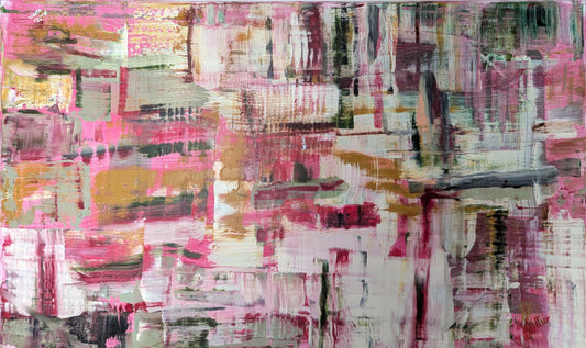 Smita Kittur CITY Acrylic on canvas 30X48 inches.