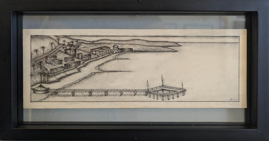 Spencer Wile 2 Charcoal on Bristol Vellum 7X13 inches.