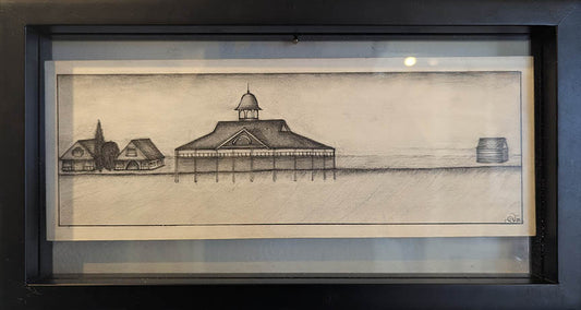 Spencer Wile 4 Charcoal on Bristol Vellum 7X13 inches.